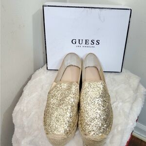 Guess Gold Espadrilles for Women
